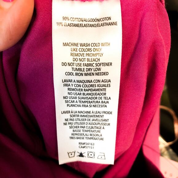 TOMMY HILFIGER SPORT Womens Bike Shorts Small Pink High Rise Foldable Waist NWT - Picture 9 of 10